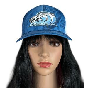 Richardson 112P Captain Donnie Harris Fishing Guide Hat Blue Mesh Trucker Cap